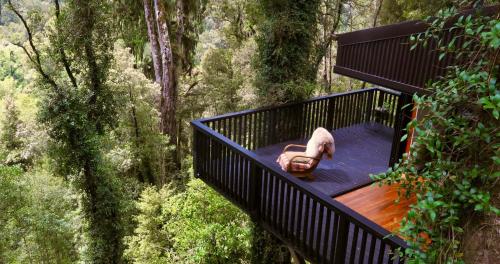 balkong/terrass, Te Aka Treehouse in Moana