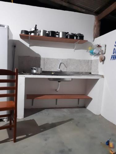 keuken, Chalé da Jane (Chale da Jane) in Ponta Negra