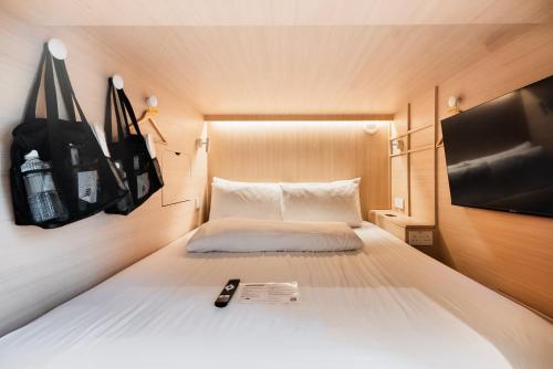 Double Mixed Upper Capsule room in Jyu Capsule Hotel