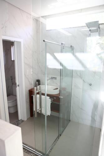 Fürdőszoba, Excelente chale com Wi-Fi em Itabaiana Sergipe in Itabaiana