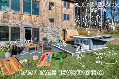 New & Stunning Chalet! Reno'd Hot-Tub Barrel Sauna Slope Views Fire Pit - image 7