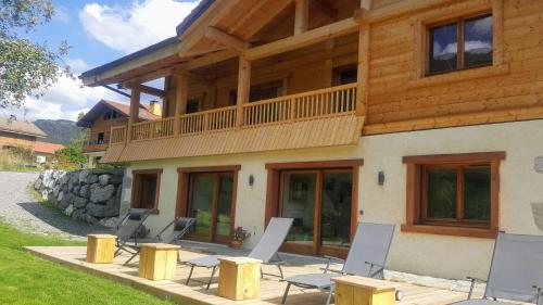 Rõdu/terrass, Les Picaillons - Le Chalet in Les Villards-sur-Thones (Rhone-Alpes)