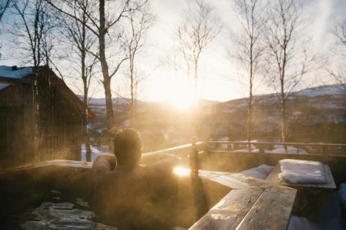 Venkovní lázeň, Fjällfrid stugby (Fjallfrid stugby) in Bruksvallarna