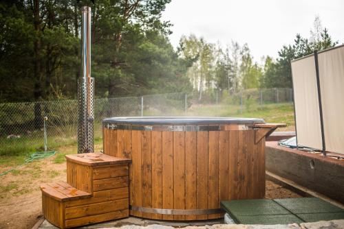 Karstais baseins, Mazury w Pigułce- domek z sauną i balią, Woszczele (Mazury w Pigulce- domek z sauna i balia, Woszczele) in Woszczele