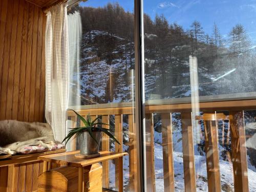 Grand studio avec véranda La Foux d'Allos