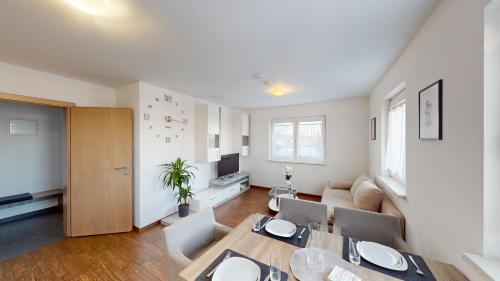 CROWN LIVING Design Apartment - gratis Parkplatz - WLan - Küche - Self Check-in