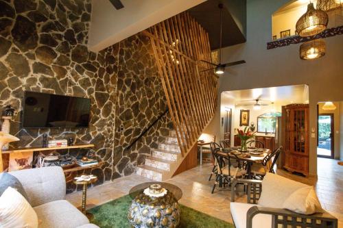 Floor plans, Villa Palmeras with jungle views pool near MA in Barrio Inmaculada