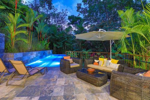 Floor plans, Villa Palmeras with jungle views pool near MA in Barrio Inmaculada