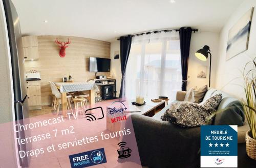 Lou Castelou - T3 Cosy - Chromecast TV - Location saisonnière - Les Angles