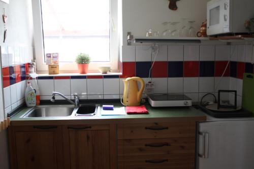 ห้องครัว, Apartmán U Klášterního Hradiska (Apartman U Klasterniho Hradiska) in เซร์โนบีร์