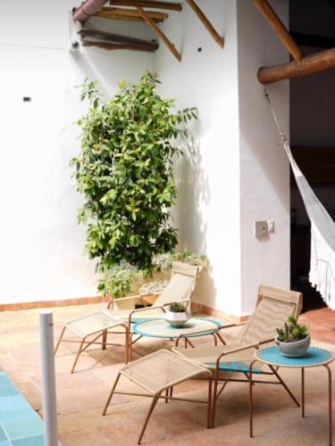 Swimming pool, casa colonial in San Gil