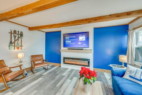Waterfront Fox Lake Vacation Rental with Fire Pit! in Fox Lake, USA