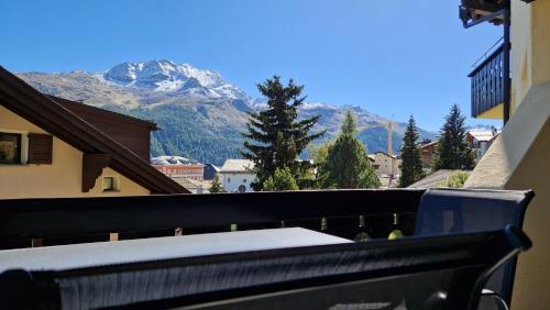 Balcony/terrace, Chesa Bellaval, Haus la Vuolp 3-Zimmerwohnung in Silvaplana