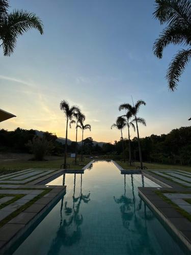 Swimming pool, Tantawan Tented camp in Mae Chan