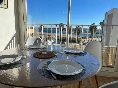 Appartement vue mer à 20m de la plage du Grazel - Gruissan - 4MSP23 - Location saisonnière - Gruissan