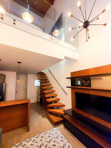 Loft Gramado 304 - Duplex encantador no centro