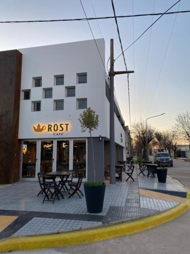 Exterior view, Rost House in Sunchales