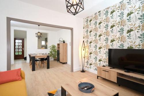 Maison 2 chambres, jardin gîte à louer Thugny-Trugny