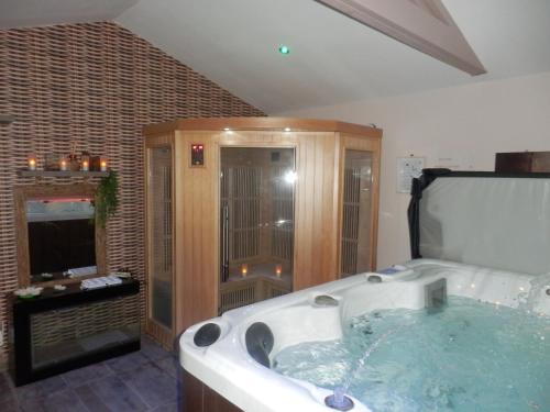 Suite luxe avec sauna et jacuzzi privée