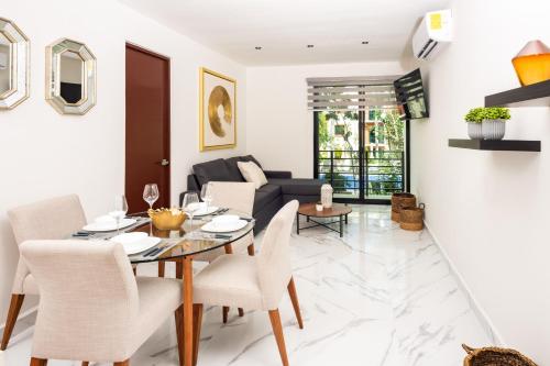 2BR Moderno en residencial Ombu, Cancún (fotografie 4)