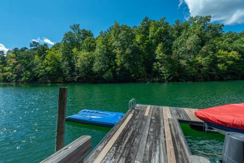 Sweet Spot on Lake James Luxury Home with Private Dock, Fire Pit & Game Room!