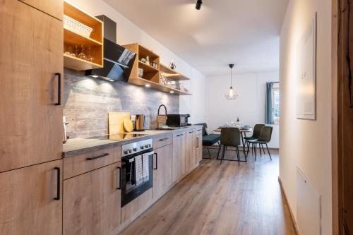 Kitchen, Appartements Uribi mit eigener Sauna by Schladmingurlaub in Schladming