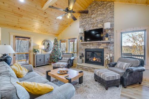 Sevierville Family Cabin Hot Tub and Game Room!