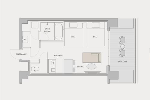 seven x seven Itoshima Room Type - Standard Twin Room