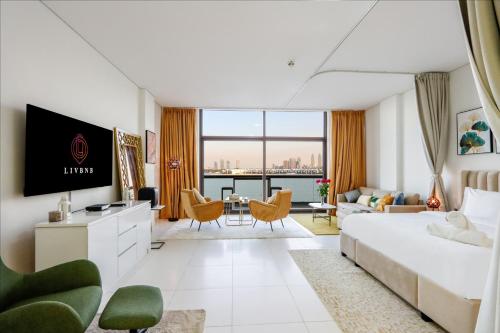 Livbnb Seaside Studio in Palm Jumeirah with Private Terrace and Direct Access to Nakheel Mall, Dubaj (fotografie 9)