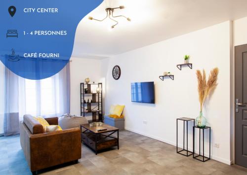 La Sweet House Dorée Centre Ville Wifi Tout confort - Favresse