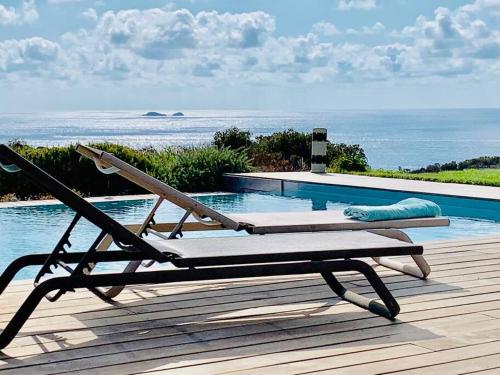 VILLA SANTA GIULIA 240M2 CLASSEE 5 étoiles Vue Mer 180 degrès - Location, gîte - Porto-Vecchio