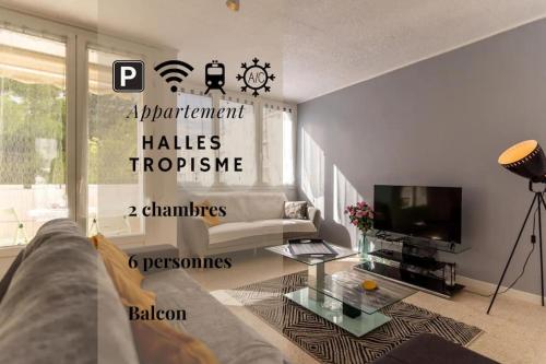 034- Tropisme, Appart 2 chambres, Clim, Wifi, Parking - Location saisonnière - Montpellier