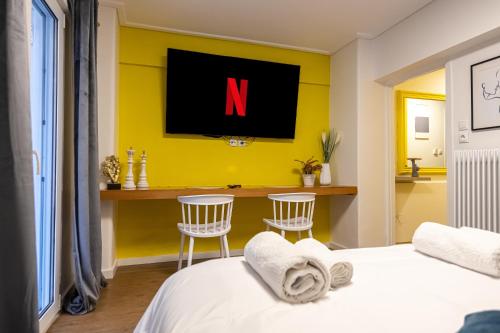 koukaki studio close to acropolis 100mbps, Athènes