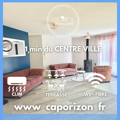 Caporizon -Villa Pommier-6 personnes-Terrasse-Jardin - Location saisonnière - Coulounieix-Chamiers