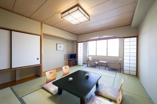 Japanese Style Classic Room with Four Futon Beds and Mountain View