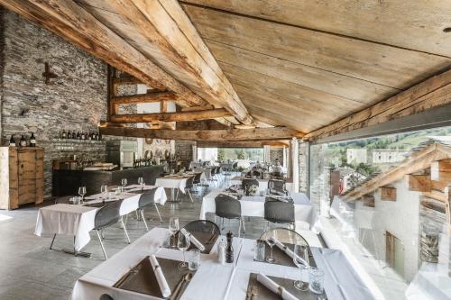 餐廳, Hotel Weiss Kreuz in 斯普魯根