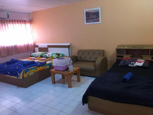 ป็อปปูล่าคอนโด เมืองทองใกล้อิมแพค สะดวกสบาย Room Type - Standard Twin Room