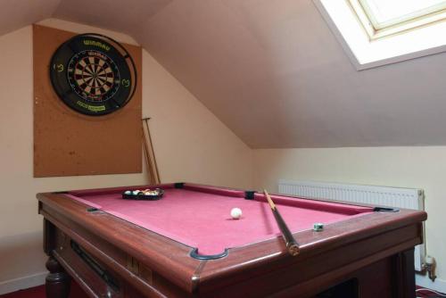 Large family home pool table