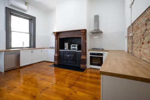 Kjøkken, Base Camp Hostel in Adelaide