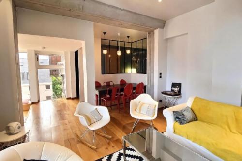 Appartement Design Rouen-gare avec parking privé - Location saisonnière - Rouen