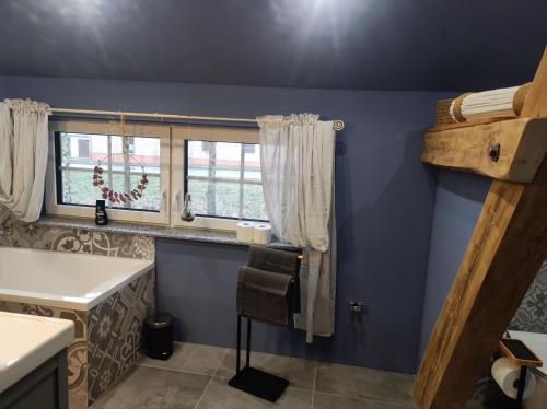 Fürdőszoba, Ferienwohnung zum Getreidelager in Schwarzenbach an der Saale