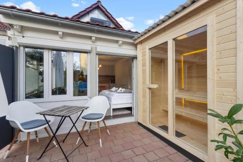 桑拿, Gästehaus für 3 - Sauna - Terrasse - WLAN - Küche (Gastehaus fur 3 - Sauna - Terrasse - WLAN - Kuche) in 哈斯洛赫
