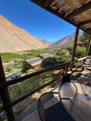 Balkons/terase, Cabañas Miraelqui (Cabanas Miraelqui) in Pisko Elkvi