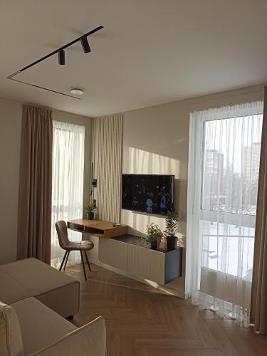 Apartments with a balcony and an impressive terrace on the roof of the house - PRIVATE FREE CAR PARKING, Vilnius