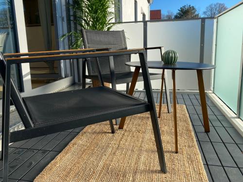 陽台/露台, Design-Apartment in Langenbach bei München, nahe Flughafen München (Design-Apartment in Langenbach bei Munchen, nahe Flughafen Munchen) in 朗根巴赫