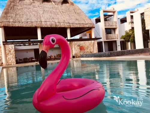 Chic Mexican Style Villa Kookay, Beach Club Pool in Telchac Puerto, Mexico