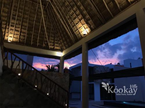 Chic Mexican Style Villa Kookay, Beach Club Pool in Telchac Puerto, Mexico