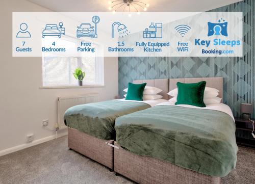 Four Bedroom By Keysleeps Short Lets Peterborough With Free Parking Spacious Central Contractor