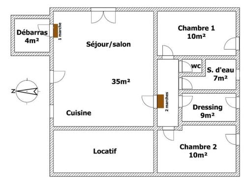 Gîte Saint-Michel-Mont-Mercure, 3 pièces, 4 personnes - FR-1-426-249