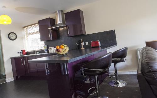 Konyha, Riverside Apartments in Wick